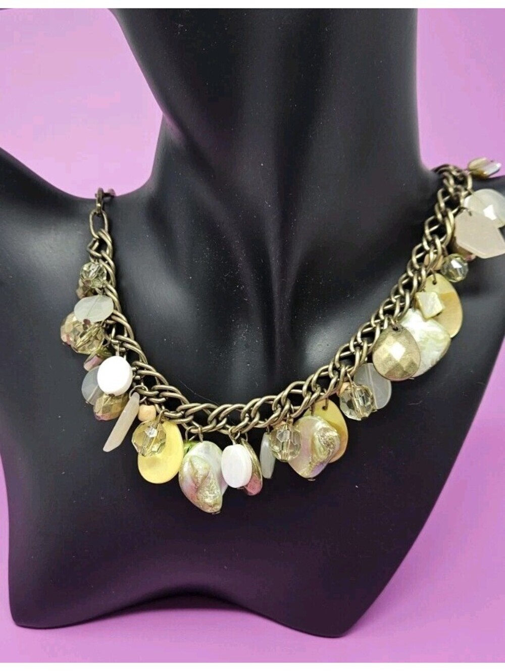 New Ruby Rd. Women’s Beaded Earthtone BoHo Necklace Bronze Tones NWT Bohemian